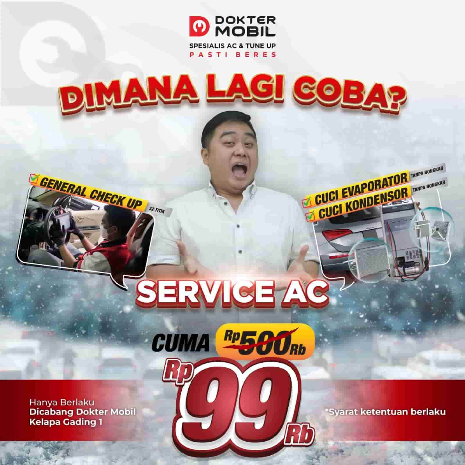 DISKON SERVICE AC MOBIL CUMA 99 RIBU DI DOKTER MOBIL