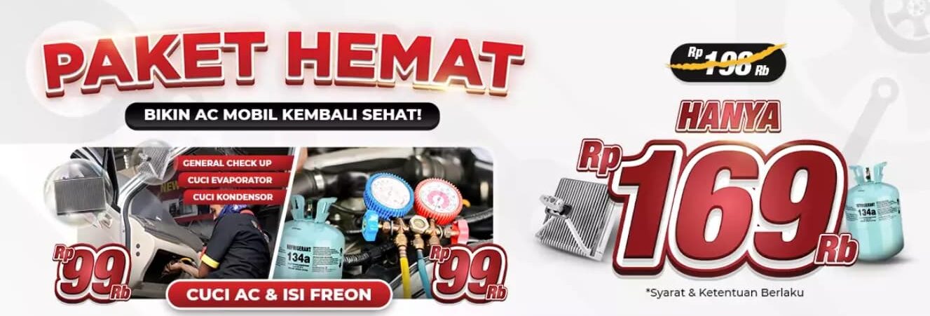 DISKON HEMAT CUCI AC + ISI FREON AC MOBIL SUZUKI FUTURA CUMA 169 RIBU