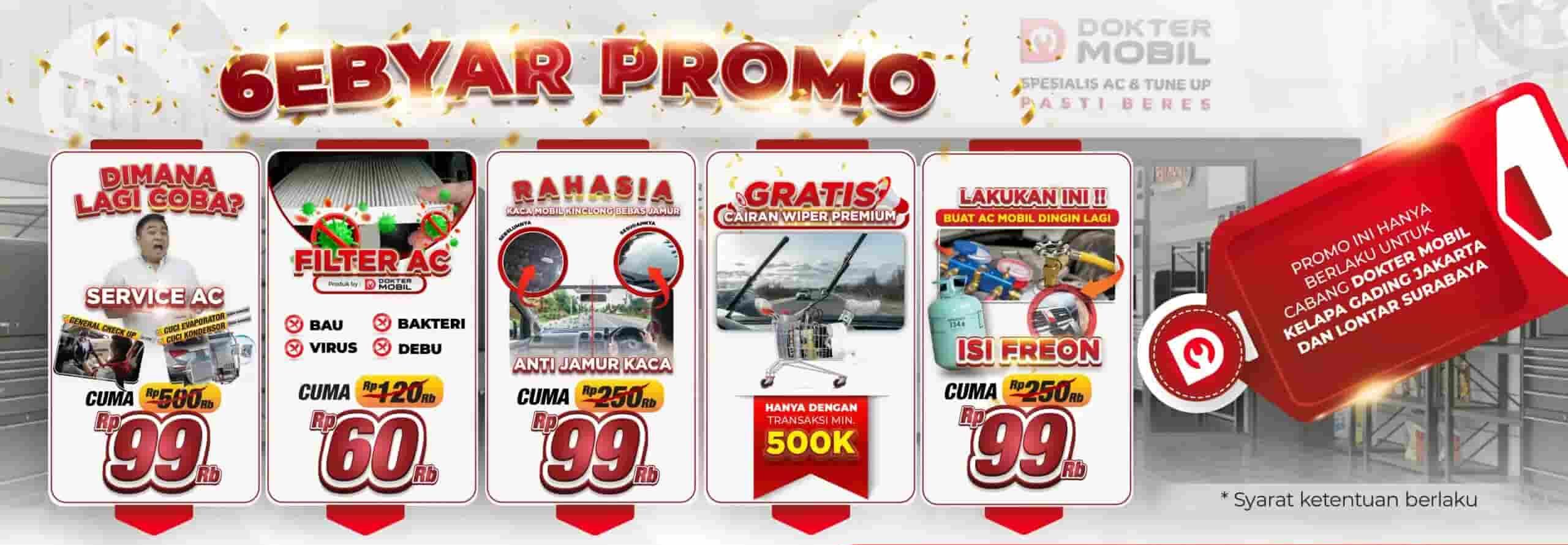 PROMO SUPER SPESIAL PRODUK DAN SERVICE MOBIL DI DOKTER MOBIL