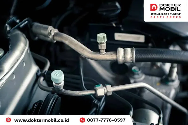 selang AC mobil keluar oli