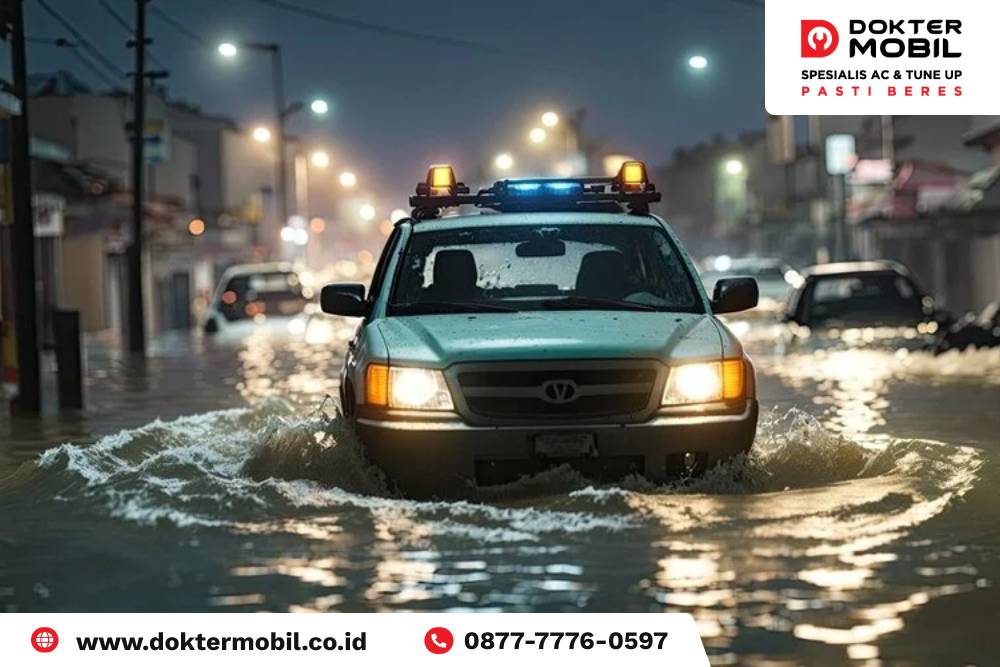 bahaya mobil terobos banjir