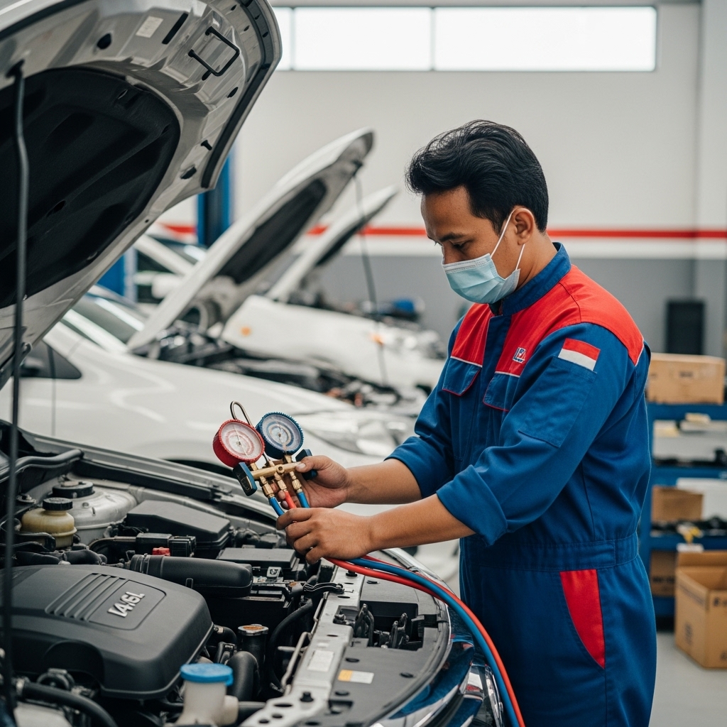 Atasi Akibat Freon AC Mobil Kurang Efisien di Bengkel Mobil Pontianak 1 freon AC mobil kurang efisien