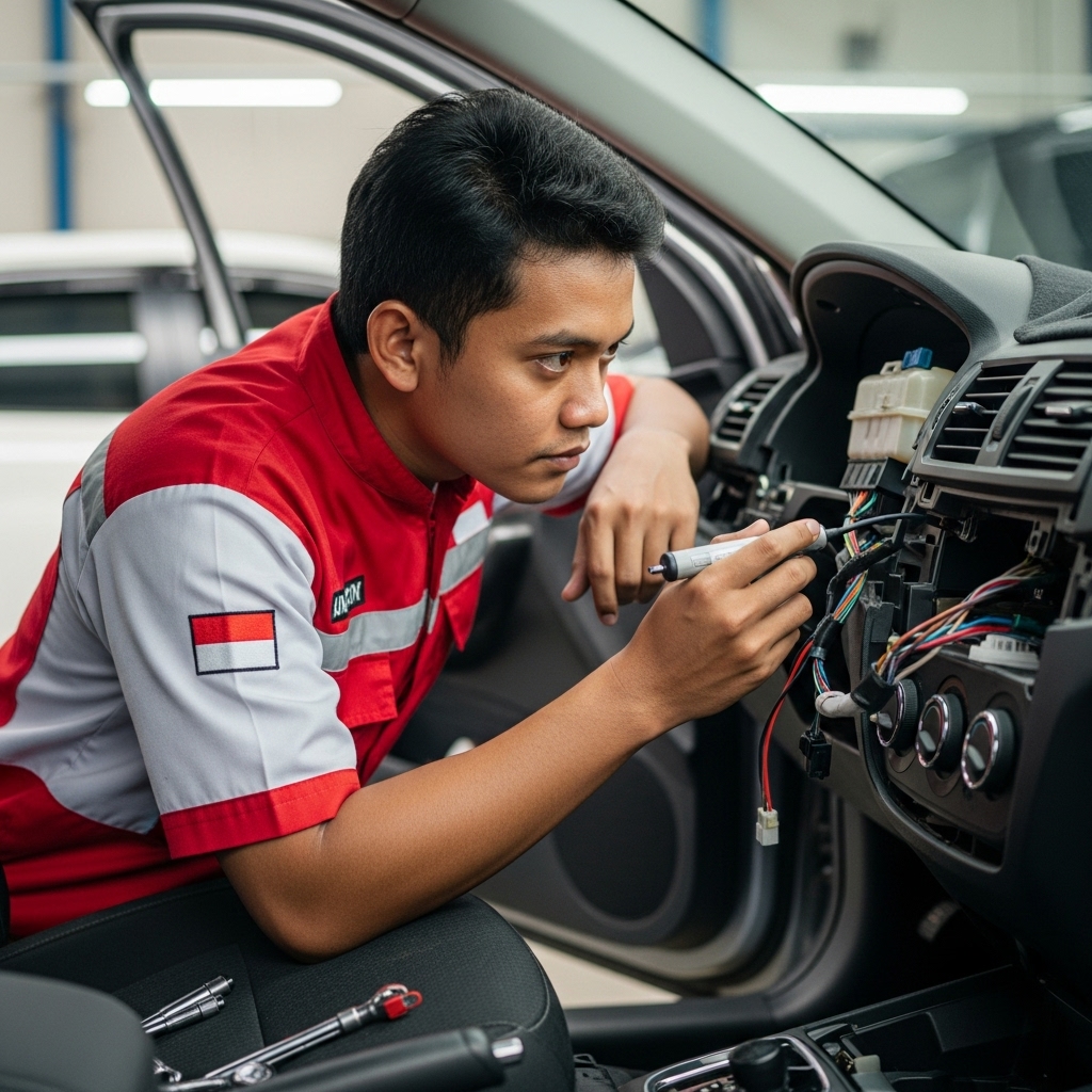 Bengkel Mobil Pontianak Ahli Hilangkan Masalah AC Mobil Bau Oli 1 bau oli