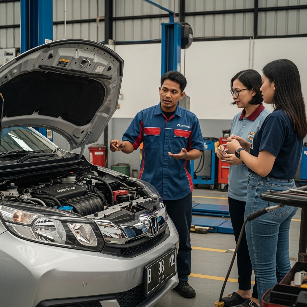 Jasa Service AC Mobil Mobilio Tidak Dingin di Bengkel Mobil Pontianak 1 AC Mobil Mobilio
