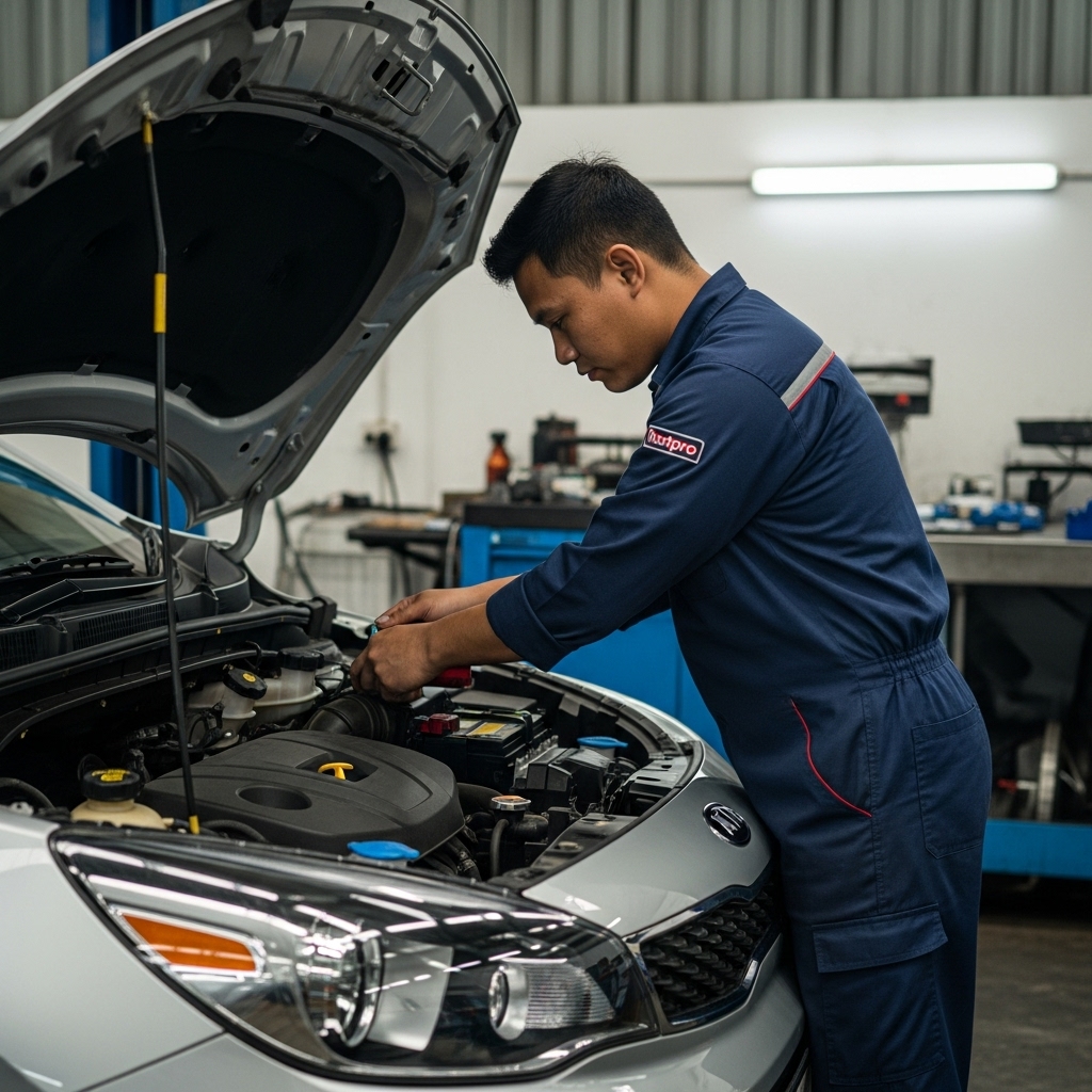 Service AC Mobil Kia Rio Tidak Dingin Bisa Diperbaiki Di Bengkel Pontianak 1 ac mobil kia rio tidak dingin