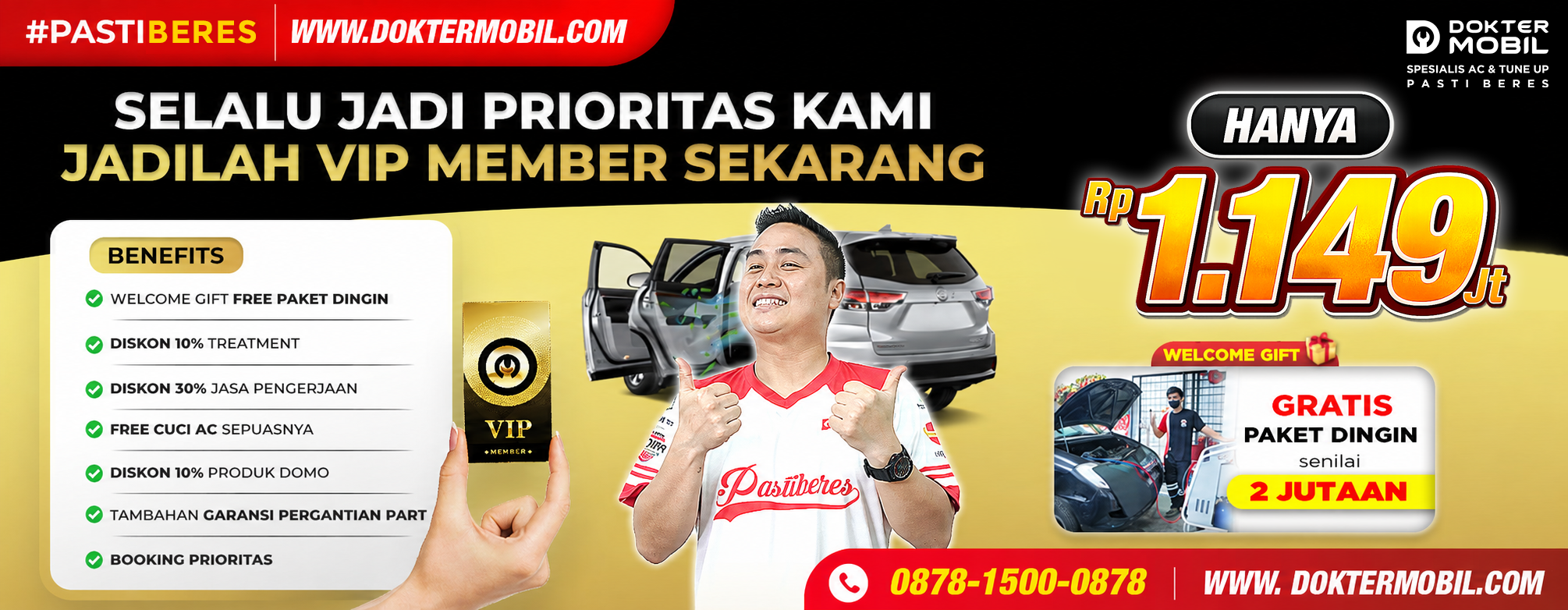 Dokter Mobil - Bengkel Service AC & Tune Up No. 1 di Indonesia 1 DOMO_WEB BANNER_VIP 2