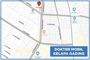 Peta Bengkel Service Mobil di Kelapa Gading